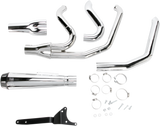 Bassani Road Rage Full Exhaust for 1984-1999 Harley Models - Chrome - 1FXR2