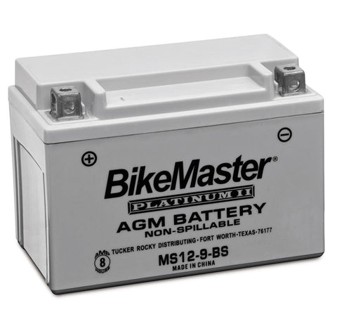 BikeMaster AGM Platinum II Battery - 12 Volt - MS12-9-BS