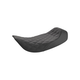 Saddlemen Renegade Solo Seat for 1997-07 Harley Road King models - Black/Lattice Stitched - 897-06-002LS
