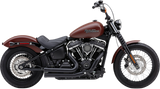 Cobra USA 909 Speedster Shorts Exhaust System for 2018-22 Harley Softail Street Bob/Low Rider - Black - 6712B
