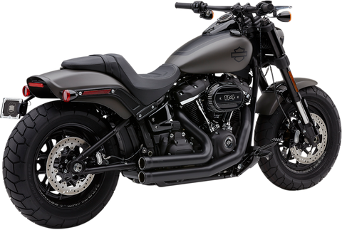 Cobra 909 Speedster Exhaust for 2018-20 Harley Softail Fat Bob - Black - 6714B