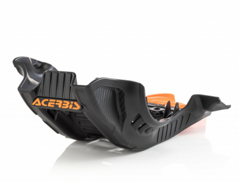 Acerbis Offroad Skid Plate for 2019-22  Husqvarna FC350/KTM SX-F/XC-F250 - Black/Orange - 2791685229