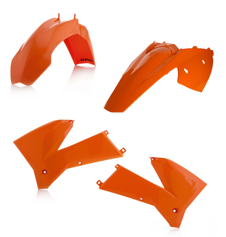 Acerbis Standard Replacment Plastics Kit for 2005-07 KTM EXC models - Orange - 2071130237