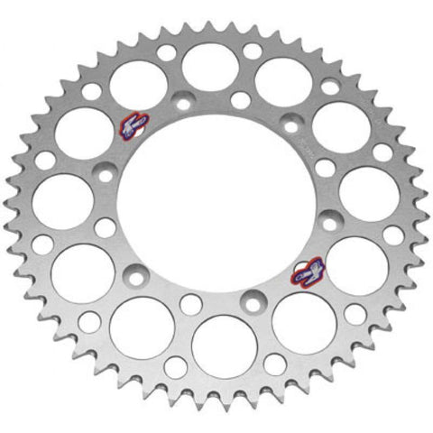 Renthal Ultralight Rear Sprocket - 520 Chain Pitch x 49 Teeth - Silver - 154U-520-49GRSI