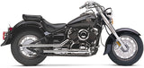 Cobra USA Drag Pipe Exhaust System for 1998-05 Yamaha XVS650 V-Star - Chrome - 2263