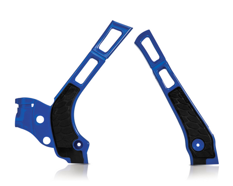 Acerbis X-Grip Frame Guards for WR / YZ models - Blue/Black - 2464741034