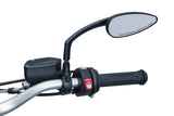 Kuryakyn 1708 Satin Black Teardrop Mirrors for Harley Models