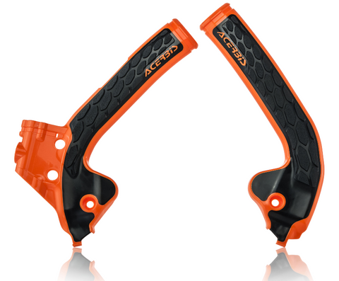 Acerbis X-Grip Frame Guards for KTM SX 85 - 16 Orange/Black - 2686045225