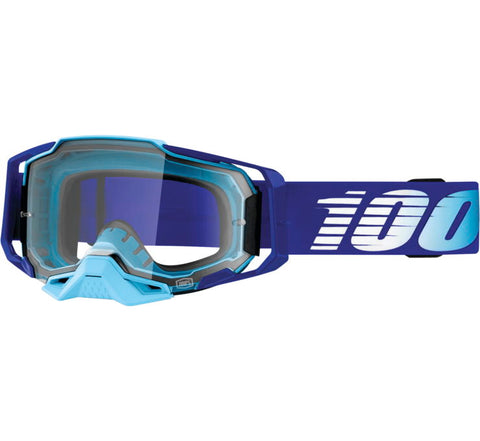 100% Armega Goggles - Royal with Clear Lens