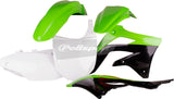 Polisport MX Complete Replica Plastics Kit for 2012 kawasaki KX450F - OE Green/Black/White - 90466