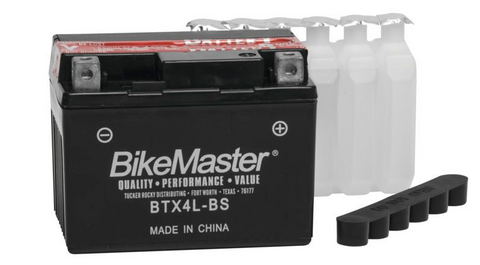 Bike Master Performance+ Maintenance Free Battery - 12 Volts - BTX4L-BS
