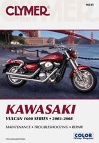 Clymer M245 Service & Repair Manual for 2003-08 Kawasaki Vulcan 1600 Series
