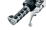 Kuryakyn Premium ISO Grips for 1982-13 Harley Models - Chrome/Black - 6212