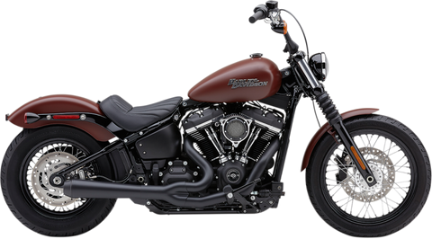 Cobra USA El Diablo Exhaust for 2018-19 Harley Softails - 4 Inch / Black - 6478B