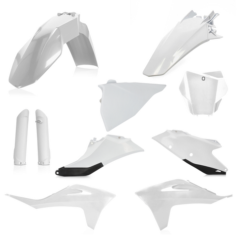 Acerbis Full Replacement Plastics Kit for 2021-22 Gas-Gas EX & MC models - White/Black - 2872791035