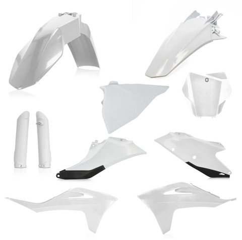 Acerbis Full Body Plastics Kit for 2021-22 Gas-Gas EX & MC models - White/Black - 2872791035
