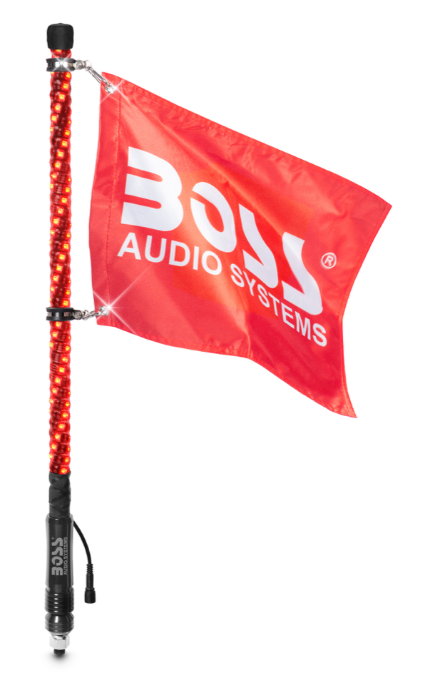 Boss Audio RemoteControlled RGB LED Lighted Whips 2 Feet WP2 SVS