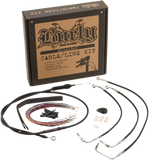 Burly Brand B30-1232 Cable and Brake Line Kit for 2017-18 Harley FLH models