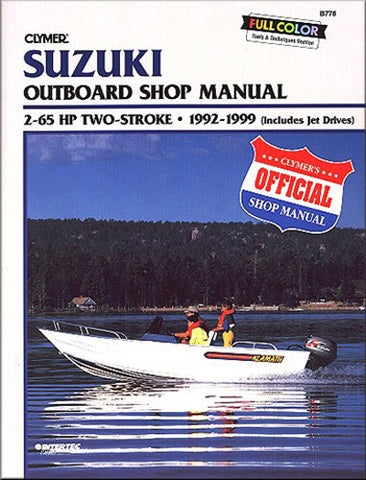 Clymer B778 Service & Repair Manual for Suzuki 2-65 HP 2-Stroke Outboards