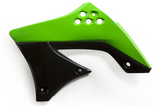 Acerbis Radiator Shrouds for Kawasaki KX450F - Original Green/Black 09 - 2141711089