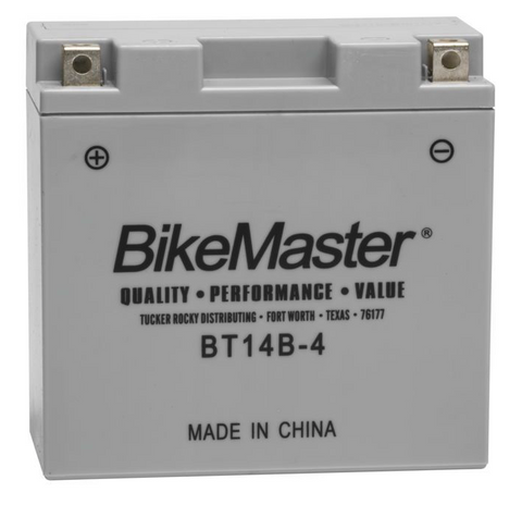 Bike Master Performance+ Maintenance Free Battery - 12 Volts - BT14B-4