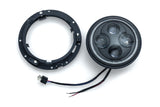 Kuryakyn Orbit Vision LED Headlight - 7 Inch - Black - 2460