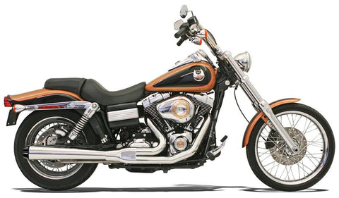 Bassani Road Rage Exhaust System for 1991-05 Harley Dyna models - Chrome - 13311R