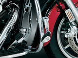 Kuryakyn Longhorn Offset Highway Pegs with Dually & 1.25 Magnum Quick Clamp - Chrome - 4575