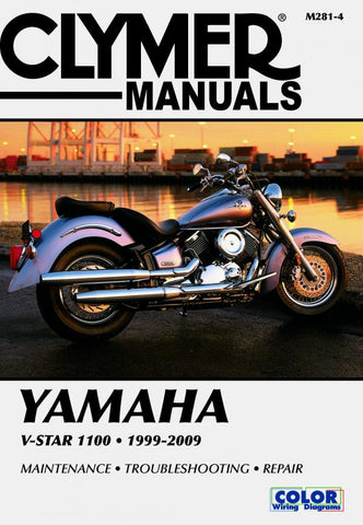 Clymer M281-4 Service Manual for 1999-09 Yamaha XVS1100, XVS1100 Custom / XVS1