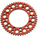 Renthal Ultralight Grooved Rear Sprocket - 428 Chain Pitch x 49 Teeth - Orange - 441U-428-49GPOR