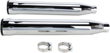 Cobra USA RPT Slip-On Mufflers for Harley Softail Models - Chrome - 6051