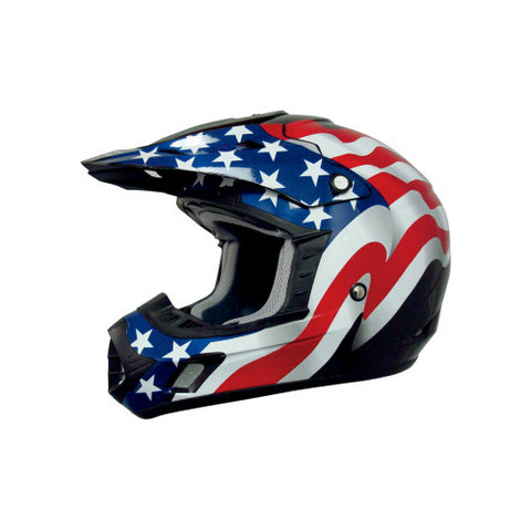 AFX FX-17 Flag Helmet - Black - XX-Large