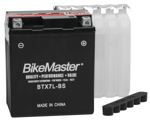 Bike Master Performance+ Maintenance Free Battery - 12 Volts - BTX7L-BS