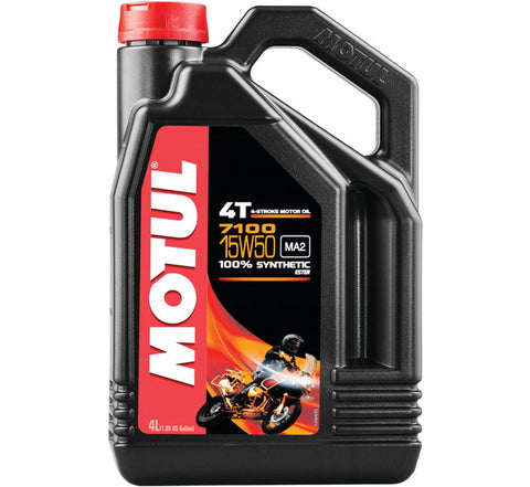 Motul 7100 4T Synthetic Oil - 4 Liter - 15W50 - 104299