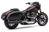 Cobra USA 909-Twins Slip-on Mufflers for 2018-20 Harley Softail Sport Glide - Black - 6520B