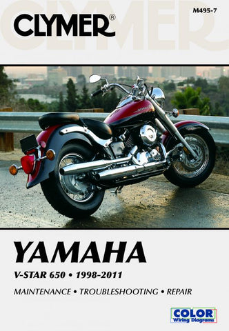 Clymer M4957 Service & Repair Manual for 1998-2011 Yamaha V-Star 650