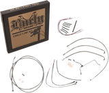Burly Brand B30-1158 Cable and Brake Line Kit for 2014-16 Harley FLH models