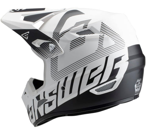 answer dirt bike helmets Answer Racing AR1 V2 Bold Motocross Helmet - White/Black