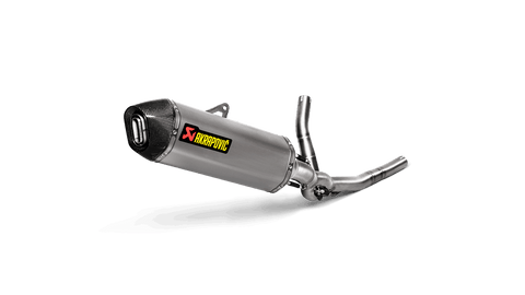 Akrapovic Titanium Slip-On Muffler for 2017-20 Suzuki DL650 V-Strom 650 - S-S6R9-WT
