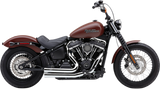 Cobra USA 909 Speedster Shorts Exhaust System for 2018-22 Harley Softail Street Bob/Low Rider - Chrome - 6712