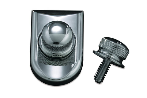 Kuryakyn 9035 - Seat Screw & Beauty Cap Combo - Chrome