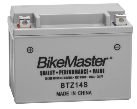 Bike Master Performance+ Maintenance Free Battery - 12 Volts - BTZ14S