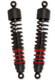 Burly Brand B28-1250 - 15 Stiletto Shocks for Harley Sportster XL Black/Red/Black