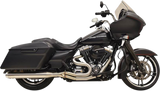 Bassani Road Rage Type III Exhaust System for 1995-16 Harley FL Touring models - Raw Stainless Steel - 1F18SS