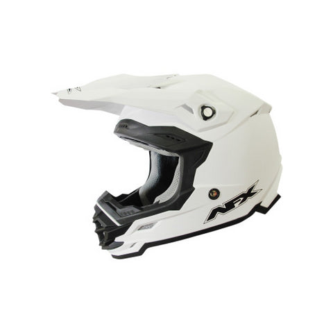 AFX FX-19 Racing Off-Road Helmet - Matte White - Large