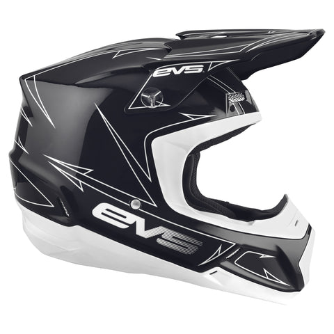 EVS T5 Pinner Helmet - Matte Black/White - X-Small