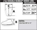 Zero Gravity Double Bubble Windscreen for 2006-08 Triumph Daytona 675 - Clear - 16-909-01