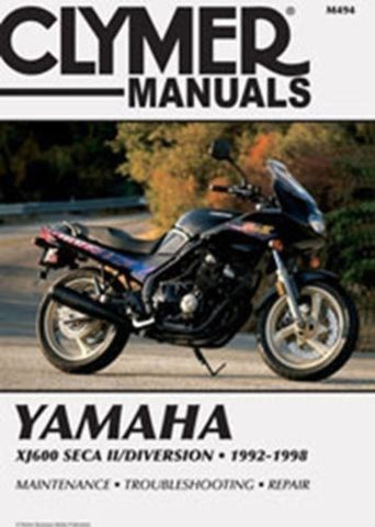 Clymer M494 Service & Repair Manual for 1992-98 Yamaha XJ600 Seca II/Diversion