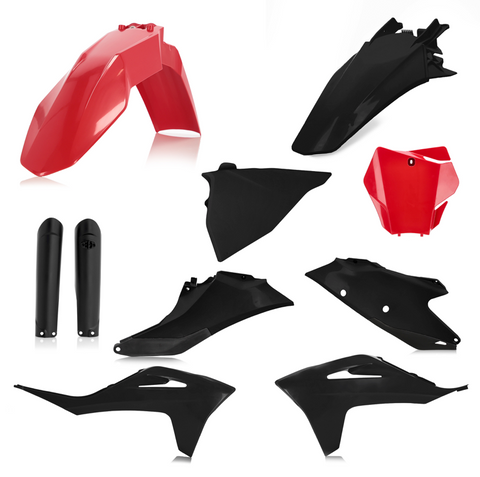 Acerbis Full Body Plastics Kit for 2021-22 Gas-Gas EX & MC models - Red/Black - 2872791018