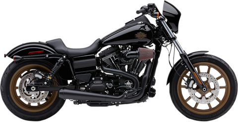 Cobra USA El Diablo 2-into-1 Exhaust for 2012-17 Harley Dyna Models - Black - 6477B